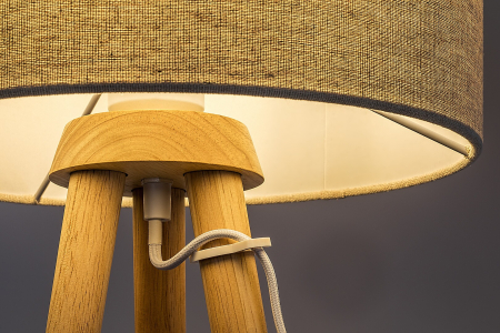 Lampadar Rabalux Trevia E27 E27 1x MAX 40W lemn wood stil scandinav, IP20 74108 [5]