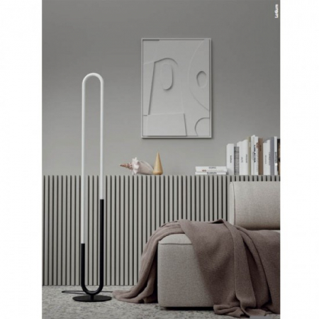 Lampadar Redo LATIUM SMD LED 20W 1420lm 3000K Metal Sand Black Nedimabil IP20 [2]