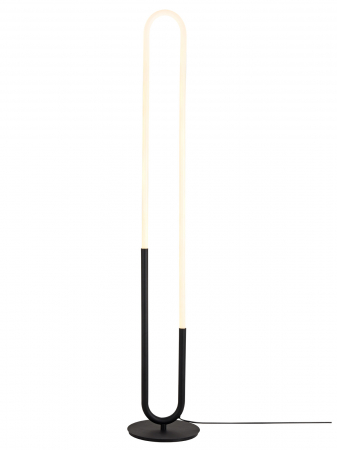 Lampadar Redo LATIUM SMD LED 20W 1420lm 3000K Metal Sand Black Nedimabil IP20