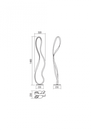Lampadar REDO Nubo 01-1532 1x35W 4000K 2197 Nedimabila IP20 White [1]