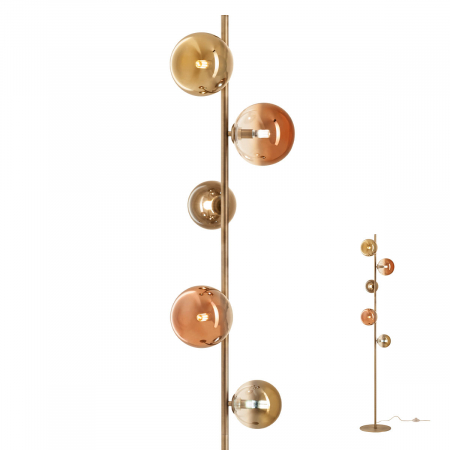 BF LAMPADARE - Lampadar REDO ROY 01-2785 G9 MATT ANTIQUE BRASS 5 x max 10W   20