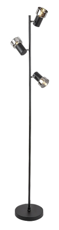 Moderne - Lampdar Rabalux Hatice E14 E14 3x MAX 15W metal black stil minimal, IP20 74279