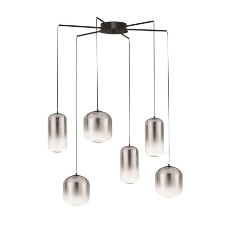 Moderne - Lustra AELIA Nova Luce 9009143 LED 25 W, 2792 lm, 3000K IP20 Black Smokey Gray