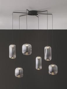 Lustra AELIA Nova Luce 9009143 LED 25 W, 2792 lm, 3000K IP20 Black Smokey Gray [4]