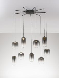 Lustra AELIA Nova Luce 9009144 LED 36 W, 3766 lm, 3000K IP20 Black Smokey Gray [1]