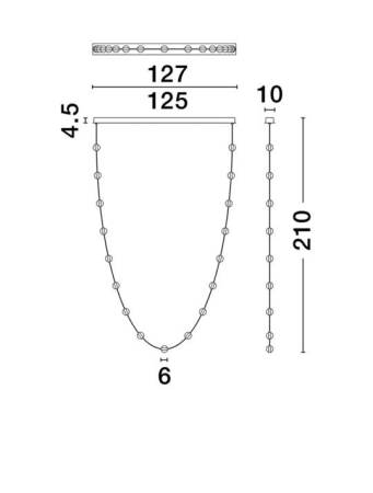 Candelabru ALCINOE Nova Luce 9511017 LED 54 W, 4422 lm, 3000K IP20 Black & Gold [5]
