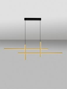 Lustra Nova Luce ANTAMA 9001111 Triac Dimmable Sandy Black & Gold Steel & Aluminium LED 43W 1478lm 3200K IP20 [2]