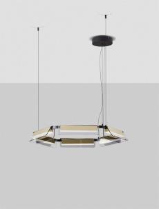 ILUMINAT - Lustra APNEA Nova Luce 9009132 LED 39 W, 4822 lm, 3000K IP20 Sandy Black Gold