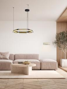 Lustra APNEA Nova Luce 9009132 LED 39 W, 4822 lm, 3000K IP20 Sandy Black Gold [4]