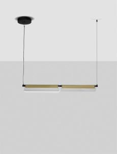 ILUMINAT - Lustra APNEA Nova Luce 9009133 LED 20 W, 2479 lm, 3000K IP20 Sandy Black Gold