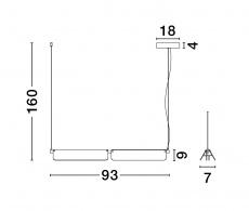 Lustra APNEA Nova Luce 9009133 LED 20 W, 2479 lm, 3000K IP20 Sandy Black Gold [3]