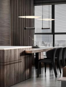 Lustre - Lustra DIONA Nova Luce 9580671 LED 29 W , 1650 lm, 3000K IP20 Sandy Black