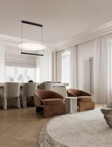 Lustre - Lustra DIONA Nova Luce 9580673 LED 55 W , 3600 lm, 3000K IP20 Sandy Black