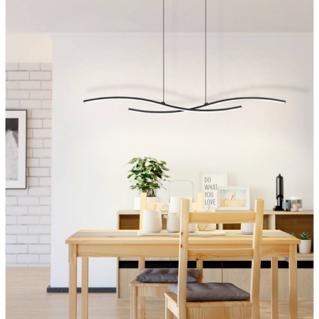 Lustră EGLO ALBORAYA 31227, 20,7W, 3000K, Oțel, Negru [1]