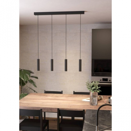 Lustra EGLO Almudaina 900906 LED 4X5,4W 3000K 1920lm 220-240V,50/60Hz L 840mm x l 60mm x H 1100mm otel negru  IP20 [3]