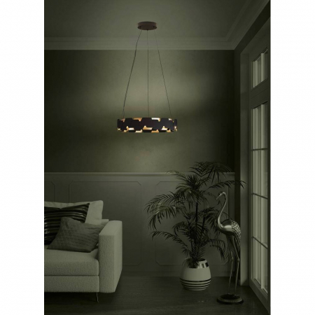 Lustra EGLO ALTAGRACIA 390031, LED 2X35W 8400lm 3000K Ø615, Negru, Auriu [2]