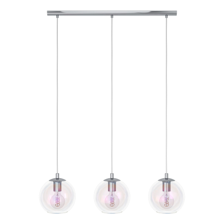 Lustra EGLO Ariscani 2 901919 E27 3X60W 220-240V,50/60Hz L 765mm x l 165mm x H 1100mm otel crom sticla iridescent IP20 [1]