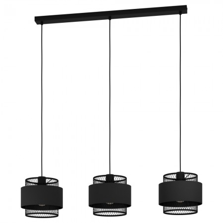 BLACK FRIDAY - Lustra Eglo Bazely, negru, 1XE27, L.99 cm, 43669