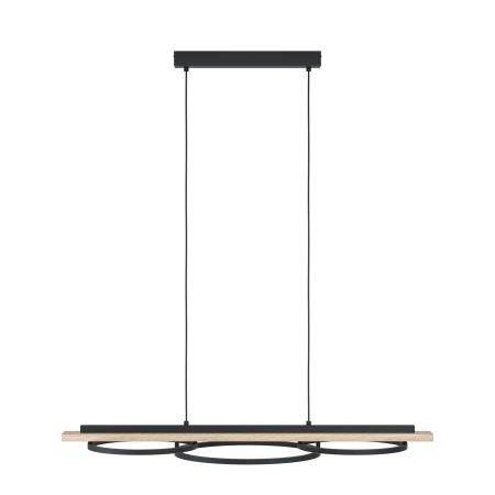 Lustra EGLO Boyal 901714 LED;LED 2X12,5W;1X15,5W 3000K 3600;2250lm 220-240V,50/60Hz L 1010mm x l 400mm x H 1100mm otel/lemn negru/maro plastic alb IP20 [2]