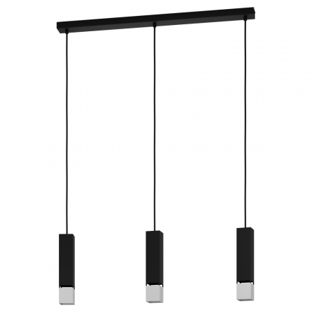 ILUMINAT INTERIOR - Lustra EGLO BUTRANO 99698, GU10 3X4,5W, Negru, Argintiu