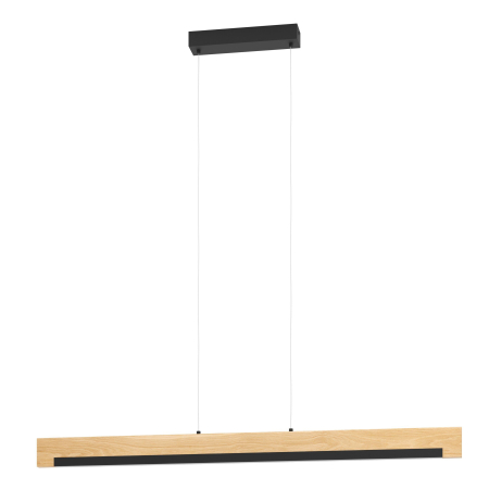 Lustra EGLO Camacho 901737 LED 25,5W 3000K 3100lm 220-240V,50/60Hz L 1100mm x l 60mm x H 1100mm otel/lemn negru/maro plastic alb IP20