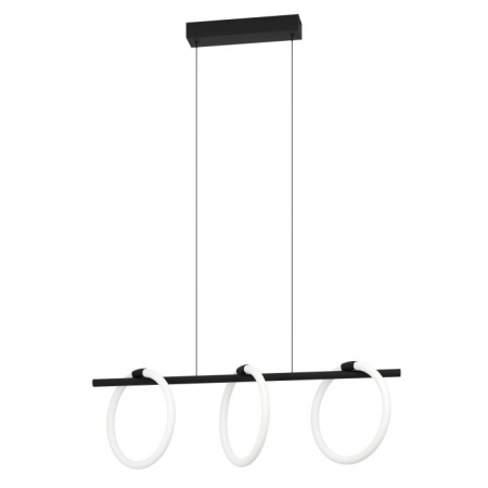 EGLO INTERIOR - Lustra EGLO CARANACOA LED 3X9W 3600lm 3000K Negru Alb IP20