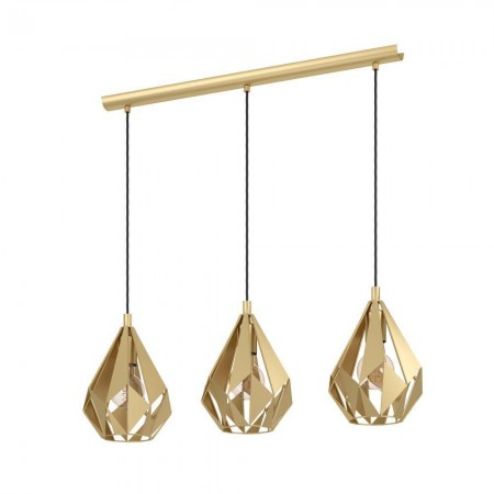 BF LUSTRE - Lustra Eglo Carlton, auriu, 3XE27, L.80 cm, 43909