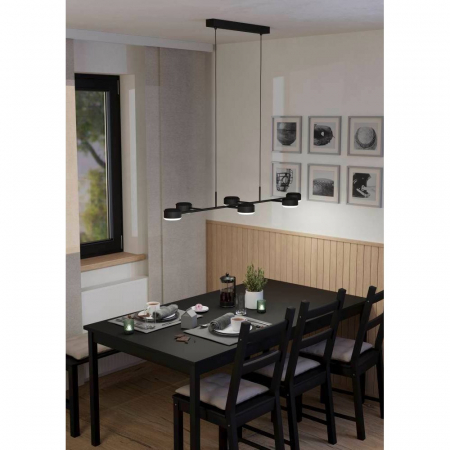 Lustra EGLO CLAVELLINA 900352, LED 6X7W 4800lm 3000K, Negru, Alb [1]
