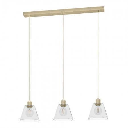 ILUMINAT - Lustra Eglo Copley, auriu, 3xE27, L.90 cm, 43634