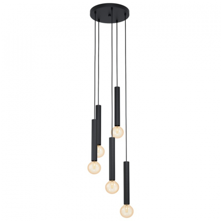 BLACK FRIDAY 2024 - Lustra EGLO CORTENOVA 98058, E27 5X60W Ø350mm, Negru