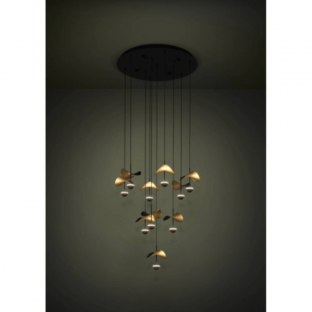 Candelabru EGLO DRACERA 390339, 10X2,3W, 3000K, Oțel, Negru [1]