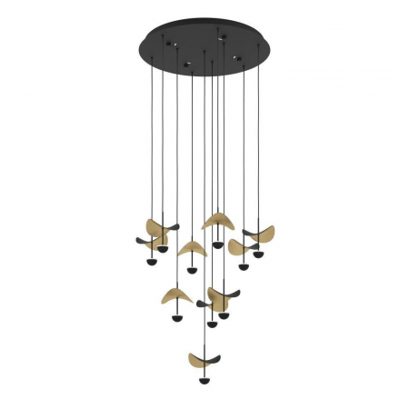 BLACK FRIDAY 2024 - Candelabru EGLO DRACERA 390339, 10X2,3W, 3000K, Oțel, Negru