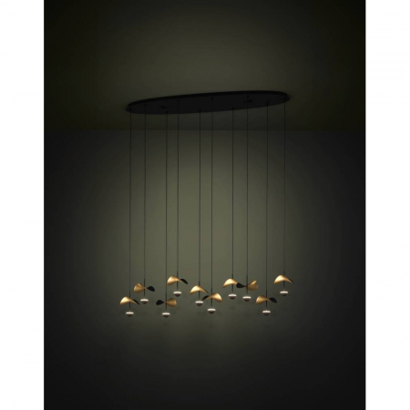 Lustra EGLO DRACERA 390342, 10X2,3W, 3000K, Otel, Negru [1]
