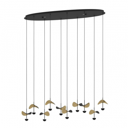 Lustre - Lustra EGLO DRACERA 390342, 10X2,3W, 3000K, Otel, Negru