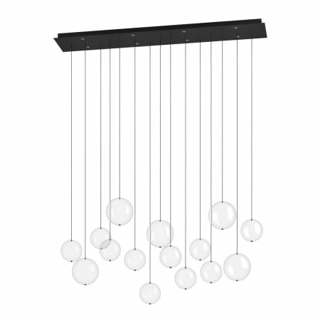 EGLO INTERIOR - Lustră EGLO ESPARDELLO 390334, 8X5,4W, 3000K, Oțel, Negru