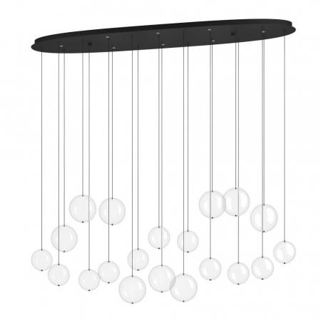 Lustre - Lustră EGLO ESPARDELLO 390344, 8X5,4W, 3000K, Oțel, Negru