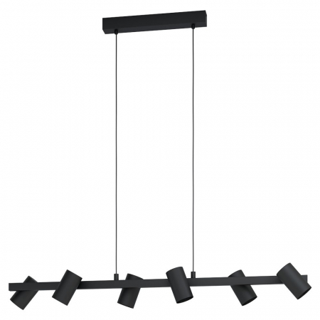 Lustra EGLO Gatuela 1 99464 E14 6X25W 220-240V,50/60Hz L 1160mm x l 190mm x H 1100mm otel negru  IP20