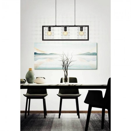 Lustra Eglo Jubily, negru, 3XE27, L.77 cm, 43663 [1]