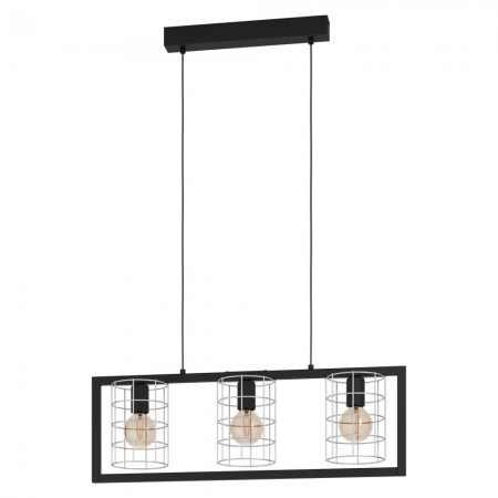 BLACK FRIDAY 2024 - Lustra Eglo Jubily, negru, 3XE27, L.77 cm, 43663