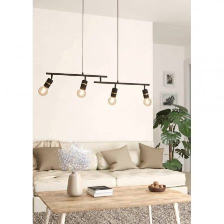Lustra EGLO LURONE 900177, E27 4X10W, Negru, Alama [1]