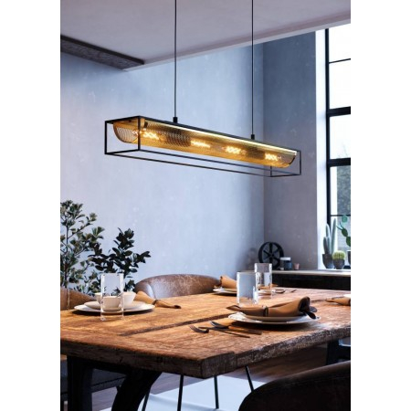 Lustra Eglo Nohales, negru, 4XE27, L. 150 cm, 43788 [1]