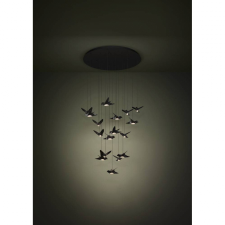 Candelabru EGLO PARATEBUENO 390352, 17X3W, 3000K, Oțel, Negru [1]