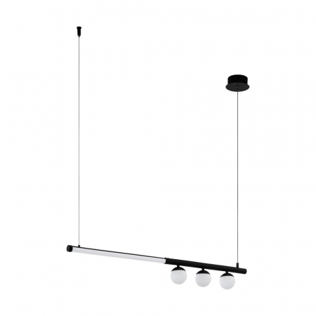 BLACK FRIDAY 2024 - Lustra EGLO PHIANEROS 99376, LED 22W 2700lm 3000K, Otel, Alb, Negru