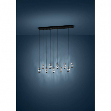 Lustră EGLO PIANOPOLI 2 390278, 10X2,3W, 3000K, Oțel, Negru [1]