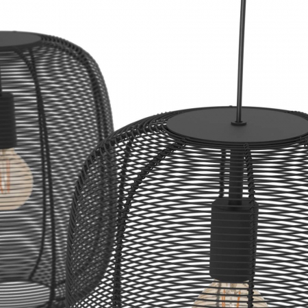Lustră EGLO RINROE 43966, E27, 2X40W, Oțel, Negru [2]