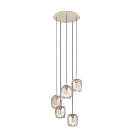 Lustre - Lustra EGLO Romazzina 901125 E27 5X40W 220-240V,50/60Hz H 2000mm x Ø500mm otel sandy  IP20