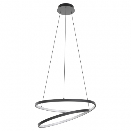 BLACK FRIDAY 2024 - Lustra EGLO RUOTALE 900472, LED 37W 4800lm 3000K Ø550, Negru, Alb