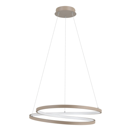 ILUMINAT - Lustra EGLO Ruotale 901139 LED 36W 3000K 4500lm 220-240V,50/60Hz H 1500mm x Ø550mm aluminiu/otel sandy plastic alb IP20