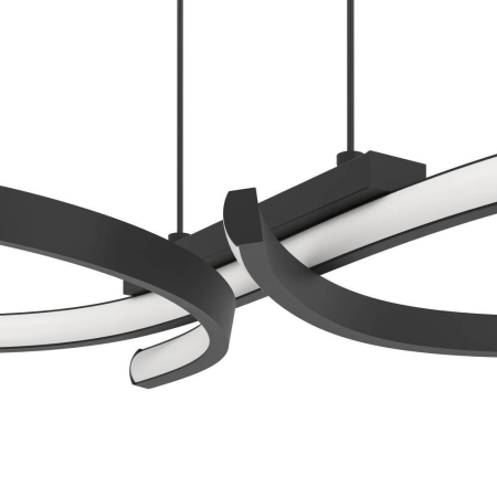 Lustra EGLO Serpins 901267 LED 21W 3000K 2500lm 220-240V,50/60Hz L 660mm x l 300mm x H 1100mm aluminiu/otel negru plastic alb IP20 [1]