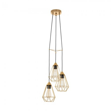 BF LUSTRE - Lustra EGLO Tarbes 43683 E27 3X60W 220-240V,50/60Hz H 1300mm x Ø355mm otel alama periata  IP20
